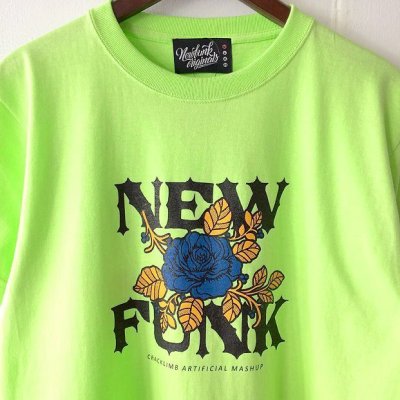 画像1: 【CRACKLIMB】FLOWER TEE (Lime Green)