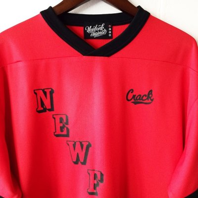 画像1: 【CRACKLIMB】NEWFUNK HOCKEY SHIRT (RED)