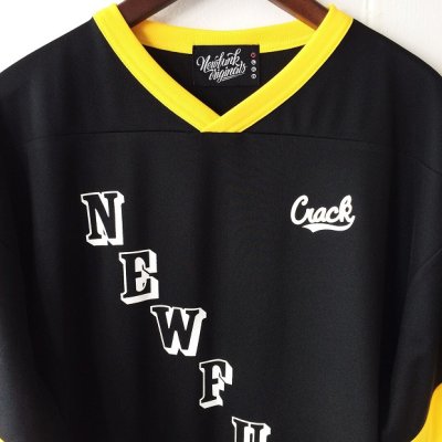 画像1: 【CRACKLIMB】NEWFUNK HOCKEY SHIRT (BLACK)