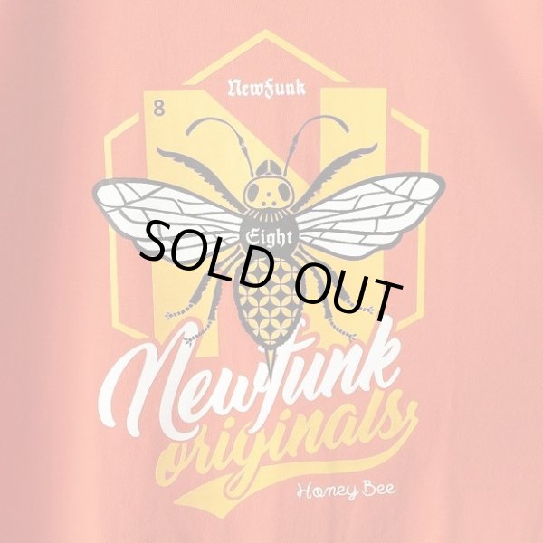 画像4: 【CRACKLIMB】Honey Bee TEE / NEWFUNK 8th Anniversary (Orange) (4)