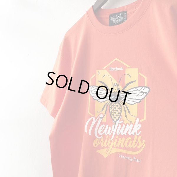 画像3: 【CRACKLIMB】Honey Bee TEE / NEWFUNK 8th Anniversary (Orange) (3)
