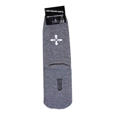 画像2: 【LIBE BRAND】BIG LOGO SOX (GRAY)