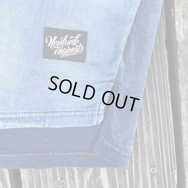 画像4: 【CRACKLIMB】NEWFUNK CUTSEW TEE (INDIGO) (4)