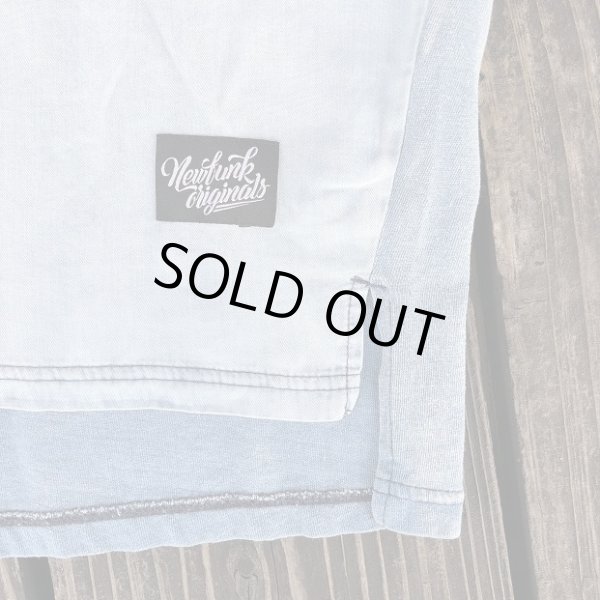 画像4: 【CRACKLIMB】NEWFUNK CUTSEW TEE (LIGHT INDIGO) (4)