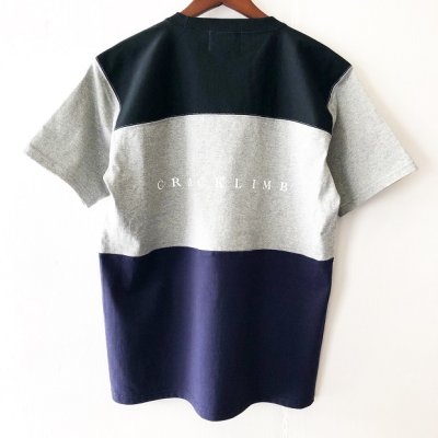 画像2: 【CRACKLIMB】THREE FOOTBALL TEE (B/G/N)