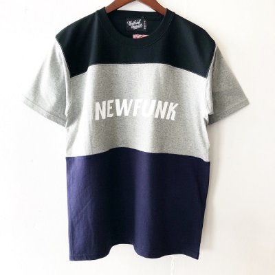 画像1: 【CRACKLIMB】THREE FOOTBALL TEE (B/G/N)