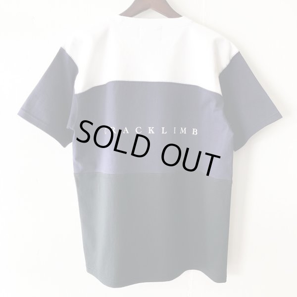 画像2: 【CRACKLIMB】THREE FOOTBALL TEE (W/N/B) (2)