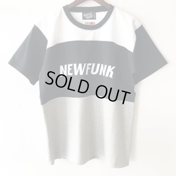 画像1: 【NEWFUNK】THREE FOOTBALL TEE (W/B/G) (1)