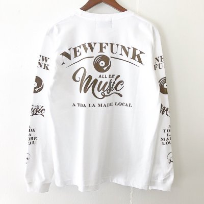 画像3: 【CRACKLIMB】MUSIC ALL DAY LONG TEE (WHITE)