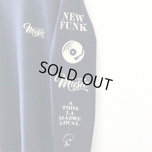画像5: 【NEWFUNK】MUSIC ALL DAY LONG SLEEVE SHIRT (Navy) (5)