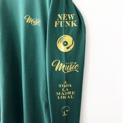 画像3: 【NEWFUNK】MUSIC ALL DAY LONG SLEEVE SHIRT (Ivy Green)