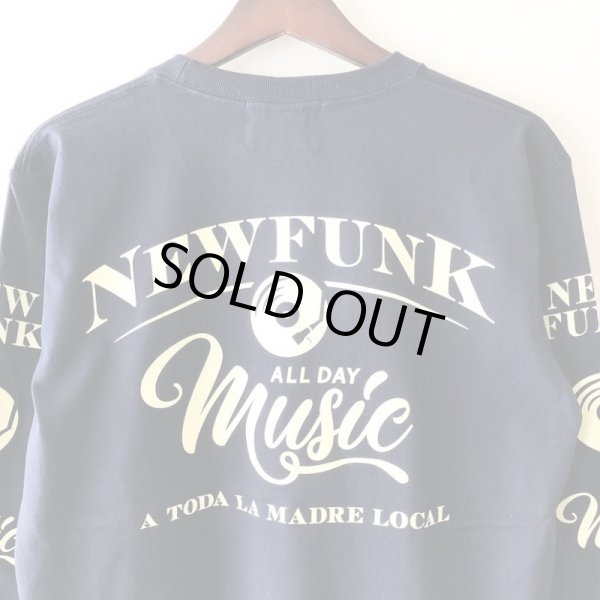 画像4: 【NEWFUNK】MUSIC ALL DAY LONG SLEEVE SHIRT (Navy) (4)