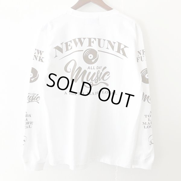 画像2: 【CRACKLIMB】MUSIC ALL DAY LONG TEE (WHITE) (2)