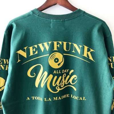 画像2: 【NEWFUNK】MUSIC ALL DAY LONG SLEEVE SHIRT (Ivy Green)