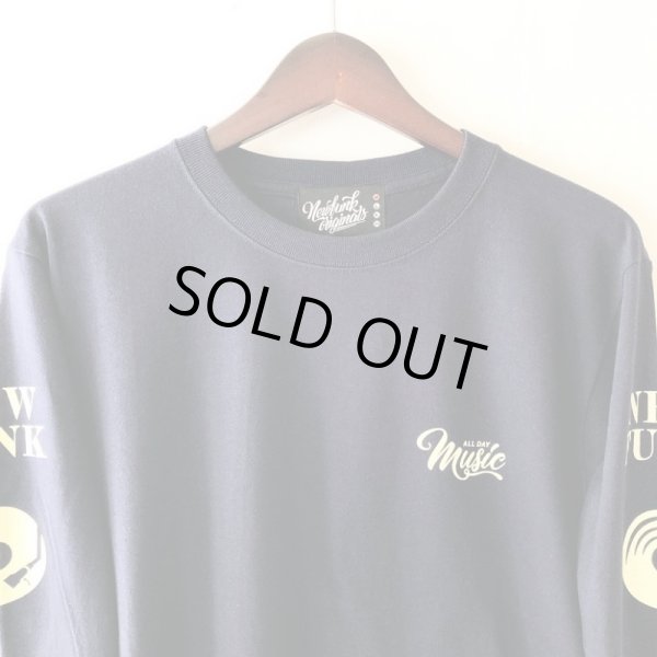 画像3: 【NEWFUNK】MUSIC ALL DAY LONG SLEEVE SHIRT (Navy) (3)
