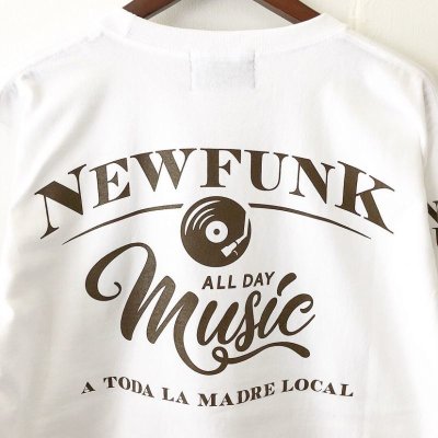 画像2: 【CRACKLIMB】MUSIC ALL DAY LONG TEE (WHITE)