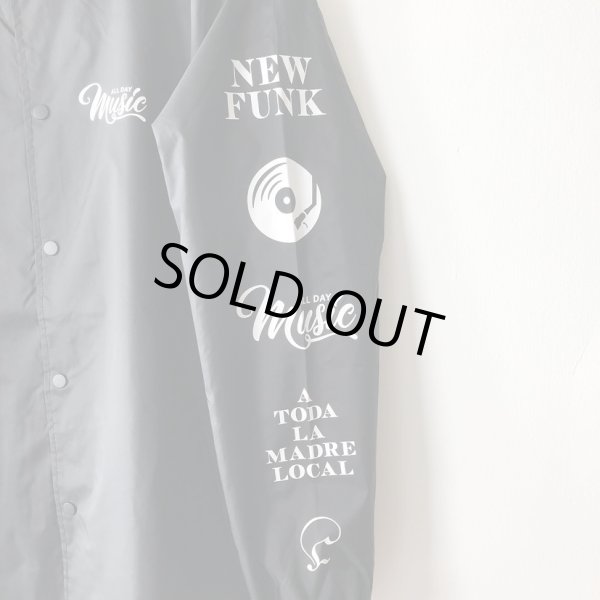 画像5: 【CRACKLIMB】MUSIC ALL DAY NILON JACKET (BLACK) (5)