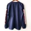 画像2: 【CRACKLIMB】FLAG LONG TEE (NAVY) (2)