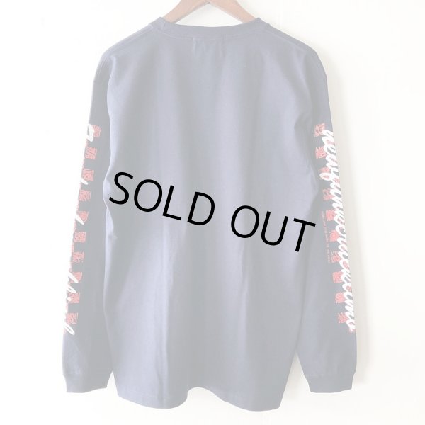 画像2: 【CRACKLIMB】FLAG LONG TEE (NAVY) (2)