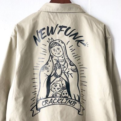 画像2: 【NEWFUNK】SIBA "MARIA" COACH JACKET (BEIGE)