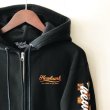 画像3: 【CRACKLIMB】FLAG ZIP PARKER (BLACK) (3)