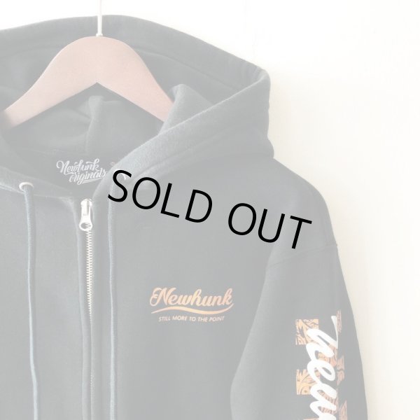 画像3: 【CRACKLIMB】FLAG ZIP PARKER (BLACK) (3)