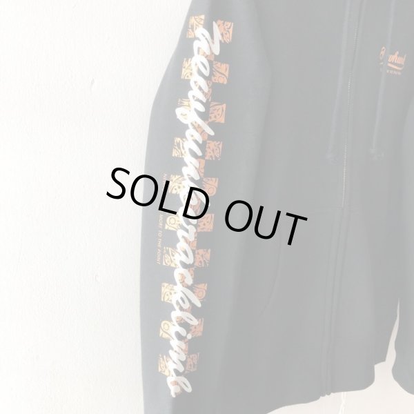 画像4: 【CRACKLIMB】FLAG ZIP PARKER (BLACK) (4)