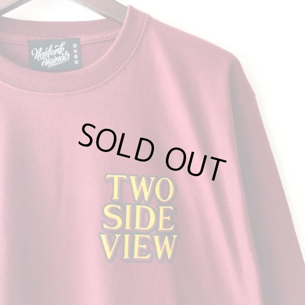 画像4: 【CRACKLIMB】TWO SIDE VIEW LONG TEE + CDセット (WINE) (4)