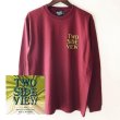 画像1: 【CRACKLIMB】TWO SIDE VIEW LONG TEE + CDセット (WINE) (1)