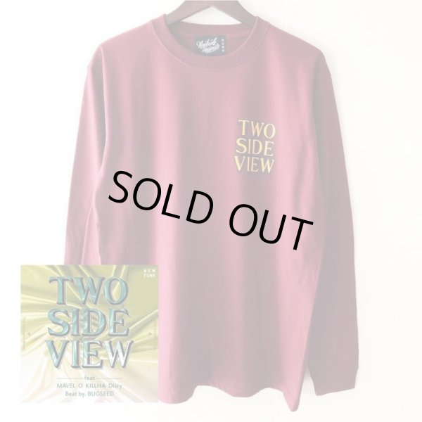 画像1: 【CRACKLIMB】TWO SIDE VIEW LONG TEE + CDセット (WINE) (1)