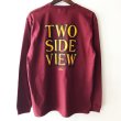 画像3: 【CRACKLIMB】TWO SIDE VIEW LONG TEE + CDセット (WINE) (3)