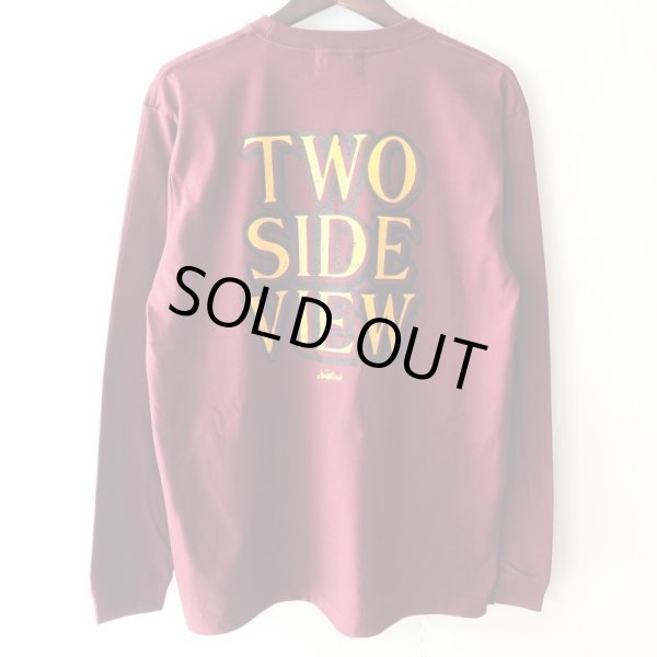 画像3: 【CRACKLIMB】TWO SIDE VIEW LONG TEE + CDセット (WINE) (3)