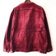 画像2: 【CRACKLIMB】THICK CODYROY JACKET (WINE) (2)