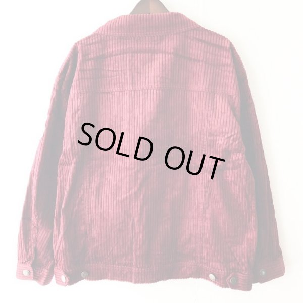 画像2: 【CRACKLIMB】THICK CODYROY JACKET (WINE) (2)