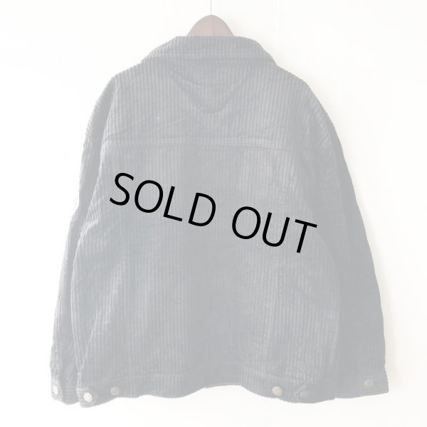 画像2: 【CRACKLIMB】THICK CODYROY JACKET (BLACK) (2)