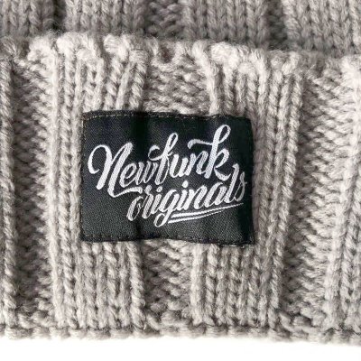 画像1: 【NEWFUNK】NF Originals KNIT CAP (GRAY)