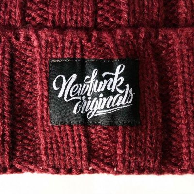 画像1: 【NEWFUNK】NF Originals KNIT CAP (WINE)