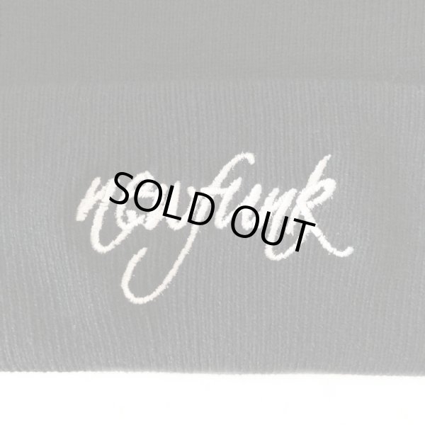 画像2: 【NEWFUNK】NF CURSIVE KNIT CAP (BLACK) (2)