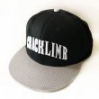 画像1: 【CRACKLIMB】ARCH CRACK SNAPBACK CAP (BLACK×GRAY) (1)