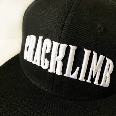 画像1: 【CRACKLIMB】ARCH CRACK SNAPBACK CAP (BLACK)