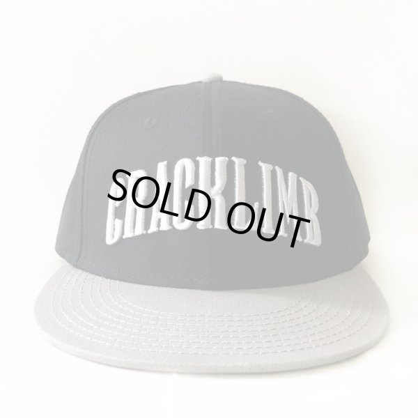 画像2: 【CRACKLIMB】ARCH CRACK SNAPBACK CAP (BLACK×GRAY) (2)