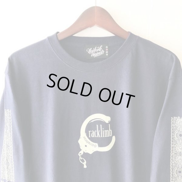 画像2: 【CRACKLIMB】HANDCUFFS LONG TEE (NAVY) (2)