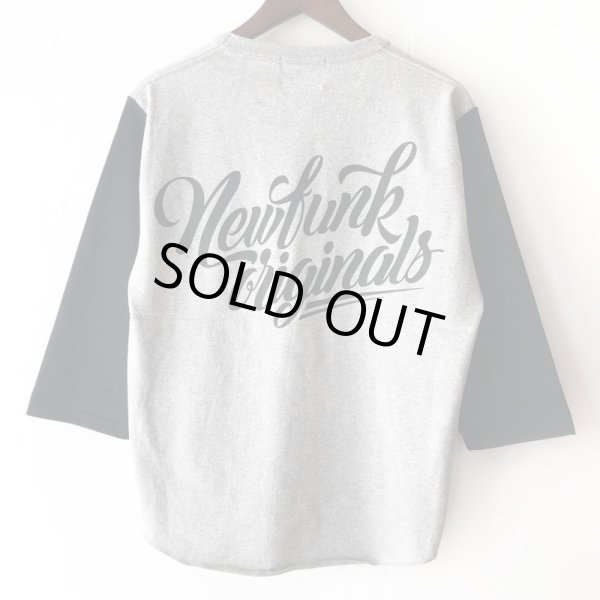 画像2: 【NEWFUNK】NEWFUNK ORIGINAL'S BASEBALL TEE (GRAY) (2)