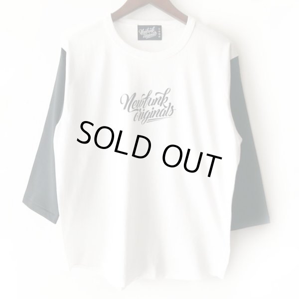 画像1: 【NEWFUNK】NEWFUNK ORIGINAL'S BASEBALL TEE (WHITE) (1)