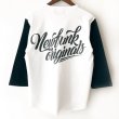 画像2: 【NEWFUNK】NEWFUNK ORIGINAL'S BASEBALL TEE (WHITE) (2)