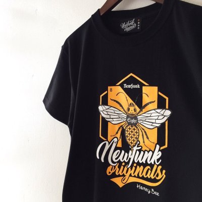 画像2: 【NEWFUNK】Honey Bee TEE (BLACK)