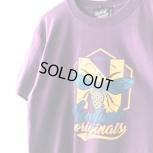 画像2: 【NEWFUNK】Honey Bee TEE (PURPLE) (2)