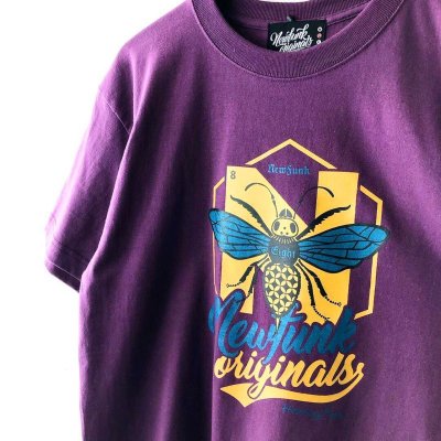 画像1: 【NEWFUNK】Honey Bee TEE (PURPLE)