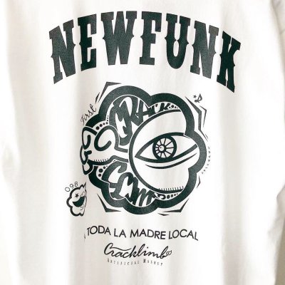 画像2: 【NEWFUNK】ONE HAND TEE (WHITE)