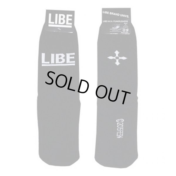 画像1: 【LIBE BRAND】BIG LOGO SOX (BLACK) (1)